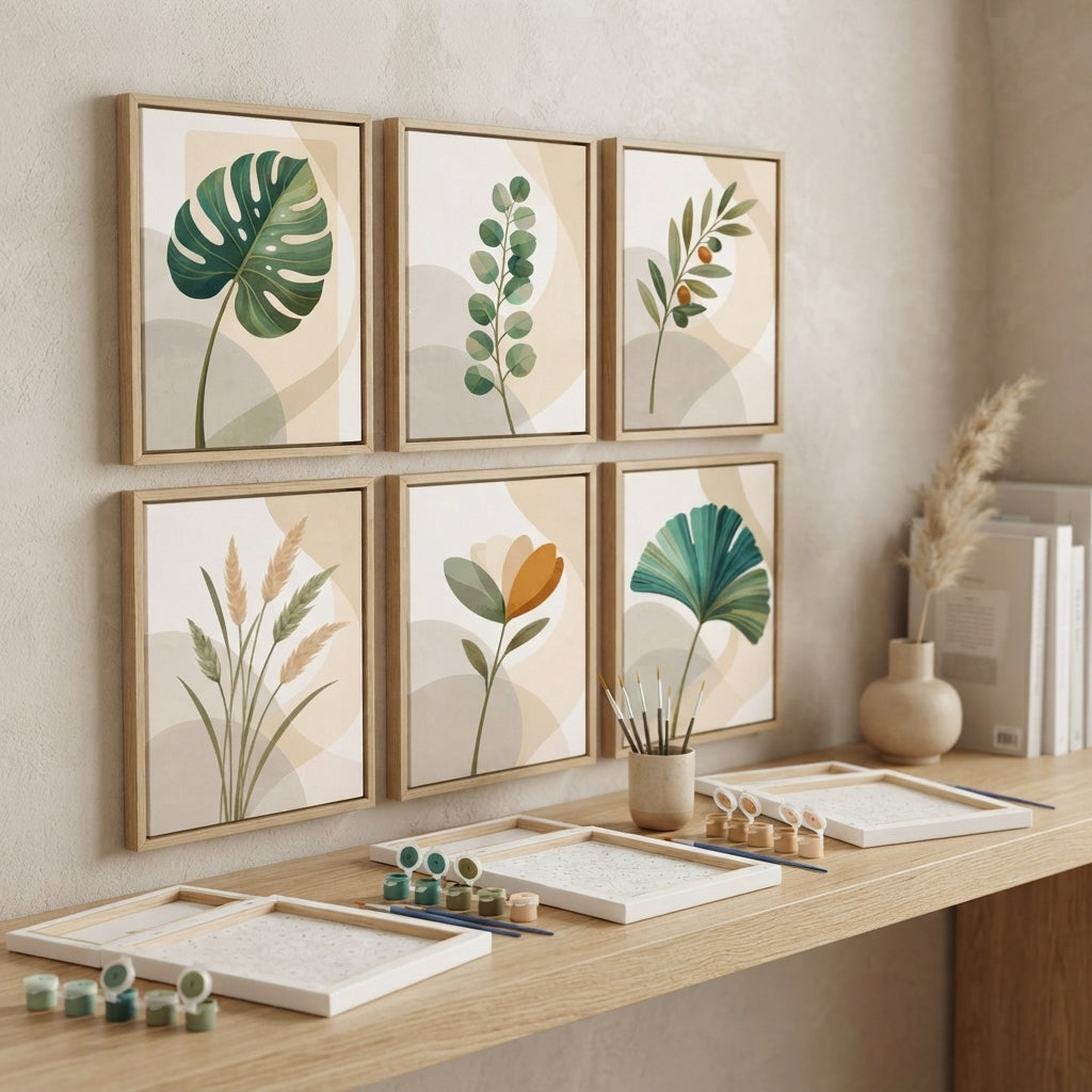MINI PAINT BY NUMBERS | BOTANICAL BLISS - Set of 6