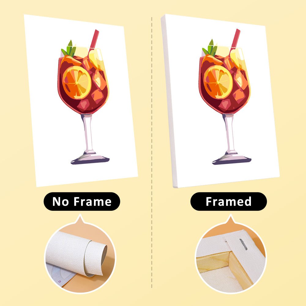 Cocktail Summer 6 Mini Paintings paint by numbers kit