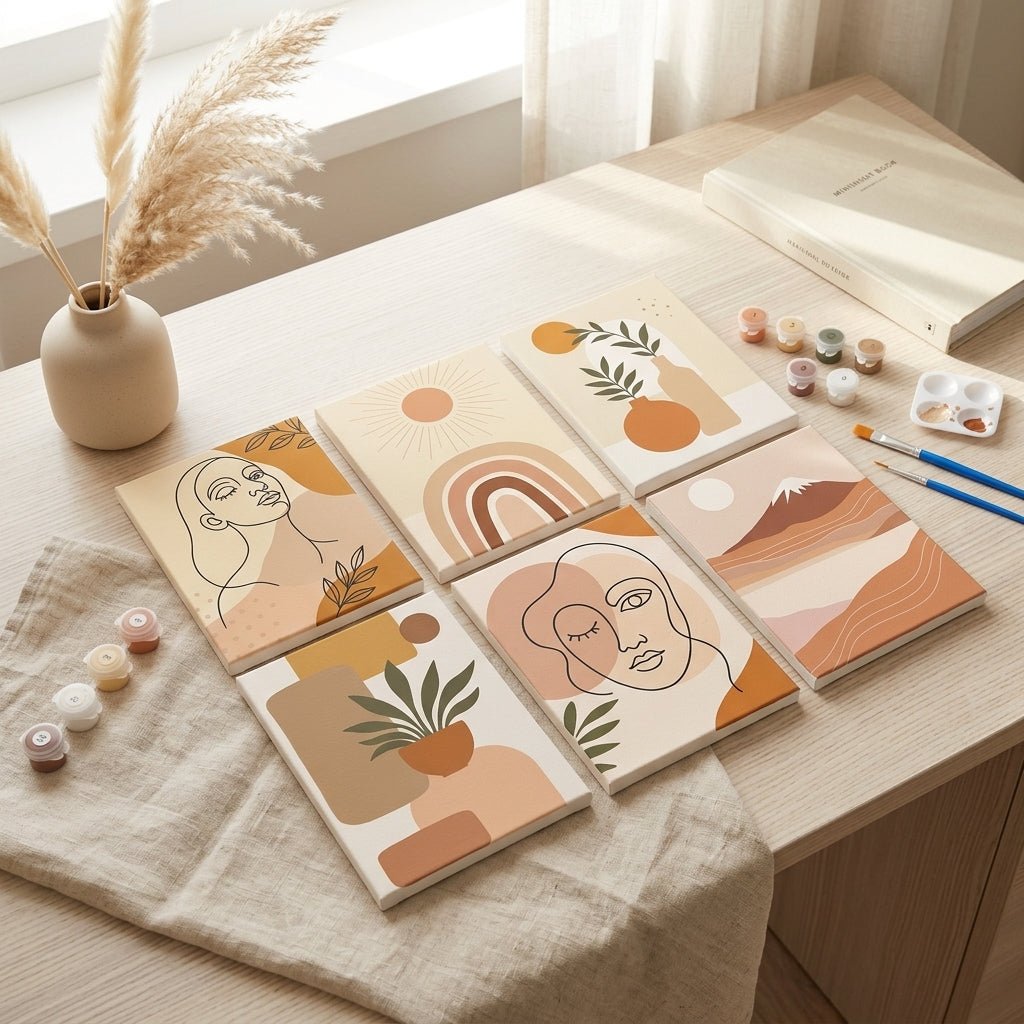MINI PAINT BY NUMBERS | BOHO MOMENTS - Set of 6