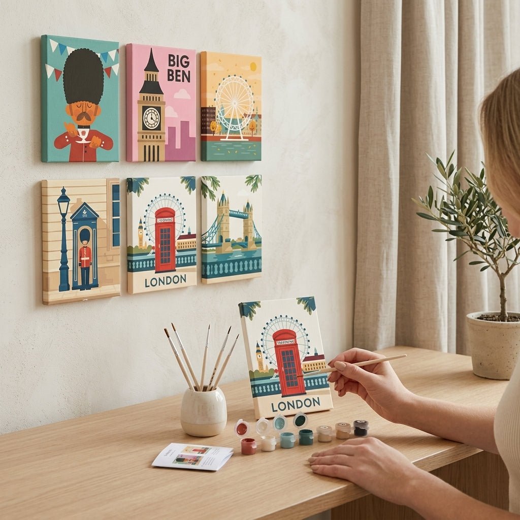 MINI PAINT BY NUMBERS | LONDON CALLING - Set of 6