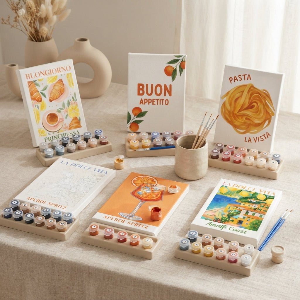 MINI PAINT BY NUMBERS | LA DOLCE VITA COLLECTION - Set of 6