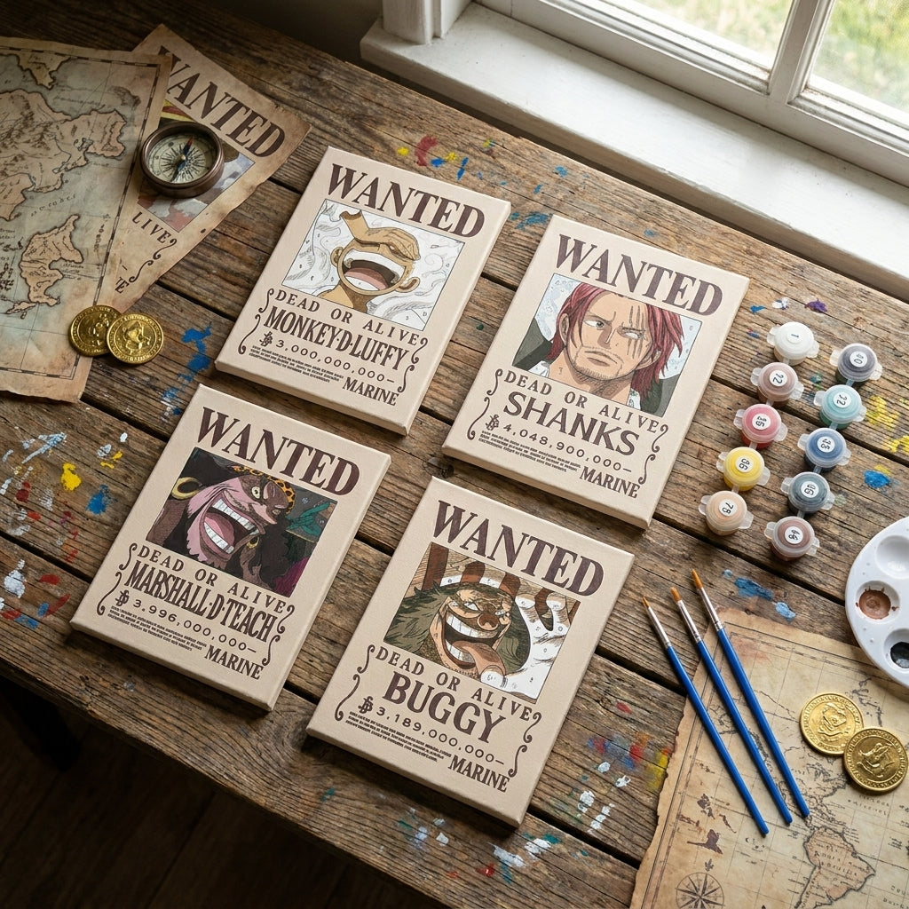 MINI PAINT BY NUMBERS | THE FOUR EMPERORS - Set of 4