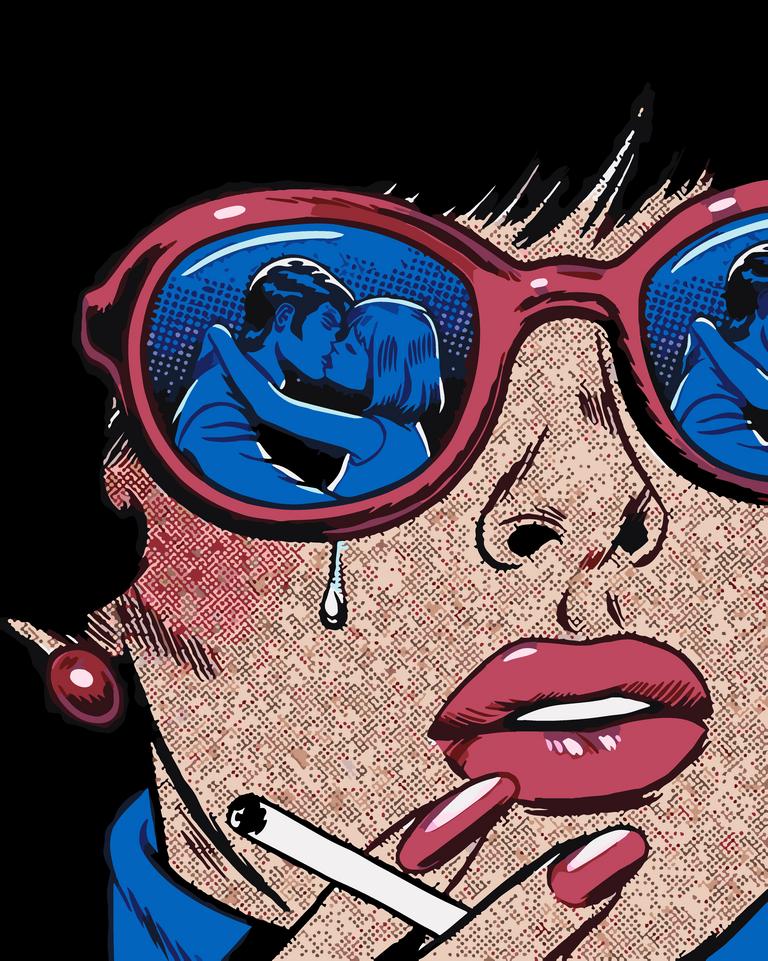 Pop Art Comic paint by numbers kit
