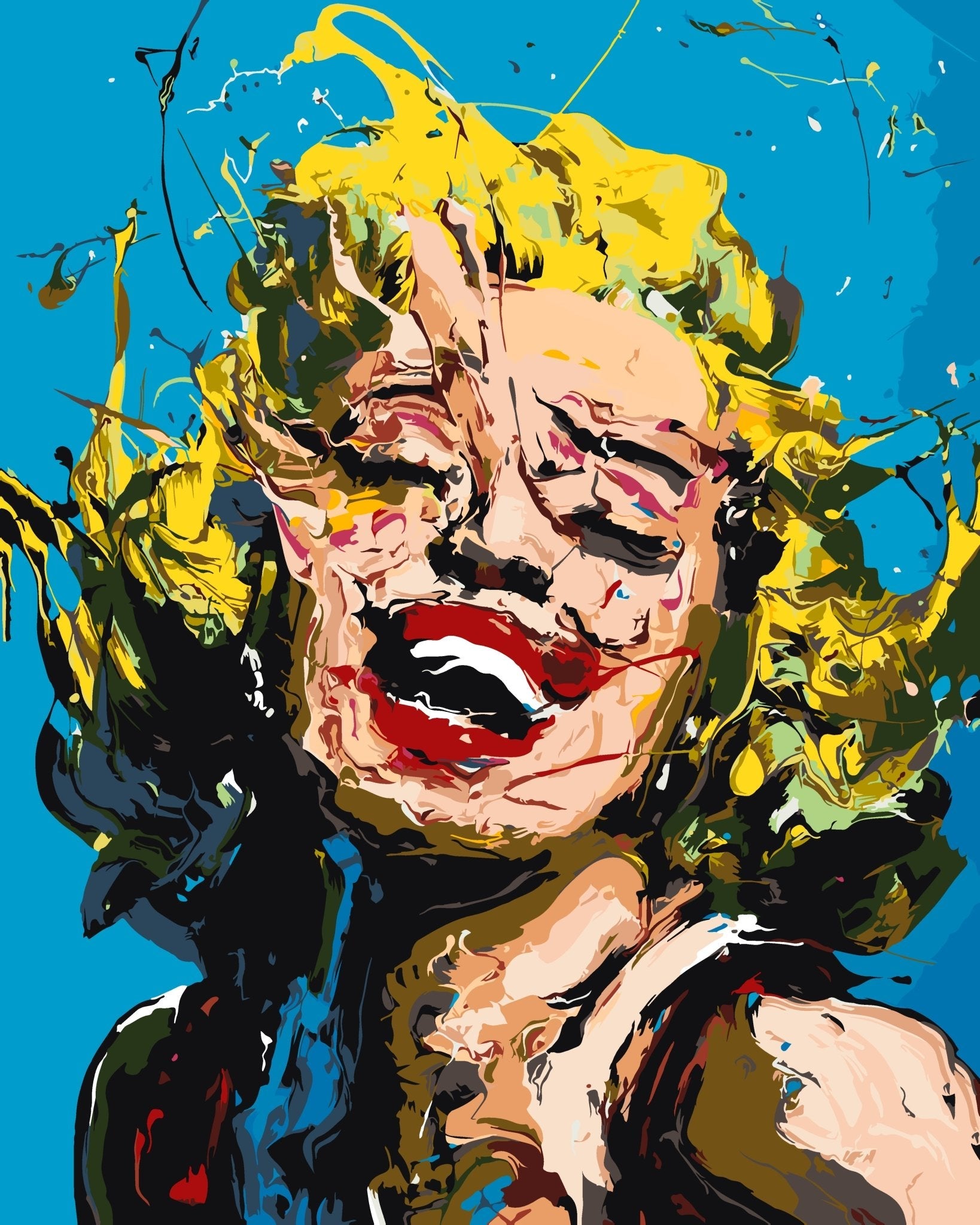 Abstract Monroe paint by numbers kit