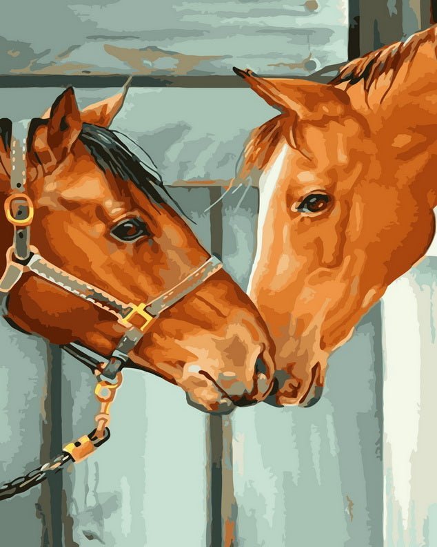 Horse Love paint by numbers kit