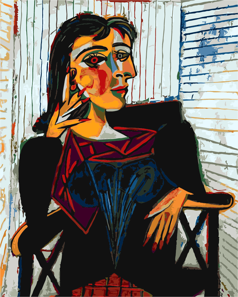 Picasso Dora Maar paint by numbers kit