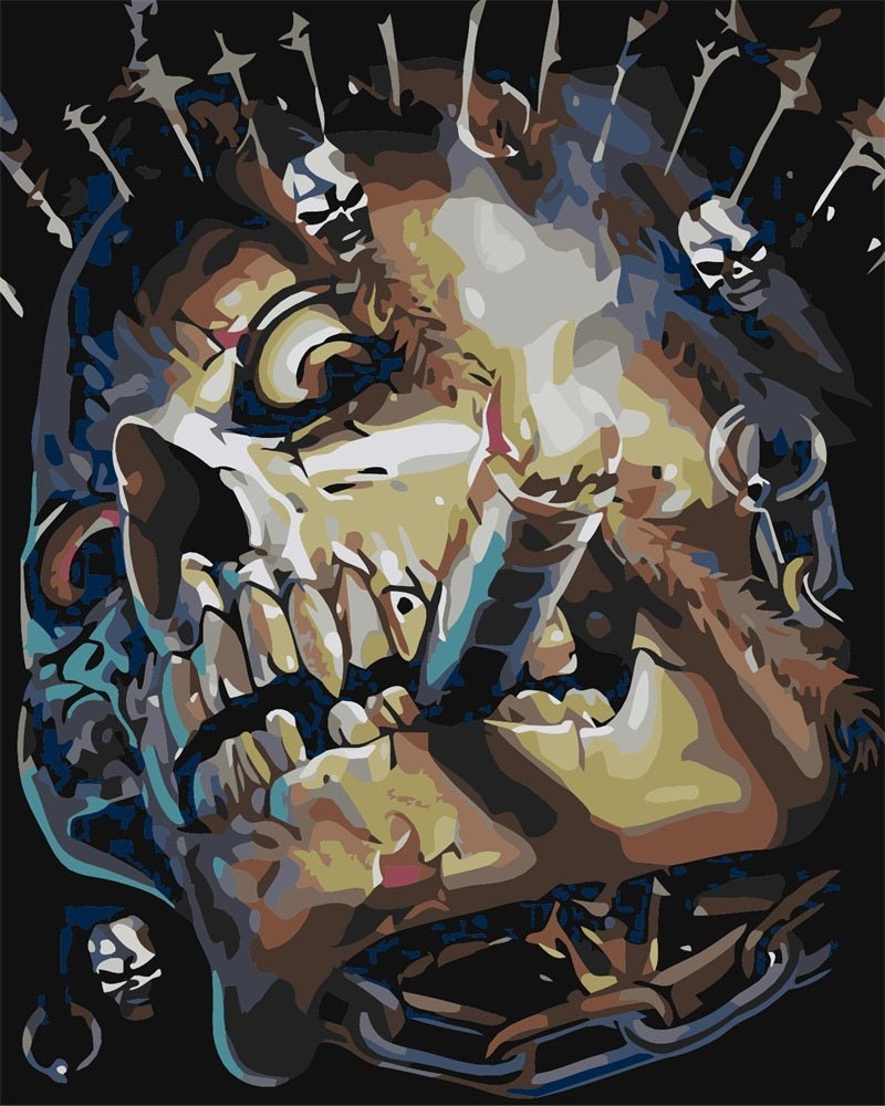 Skull Havana paint by numbers kit