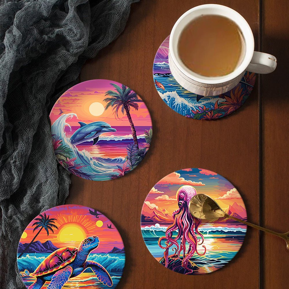 Ocean Coasters paint by numbers kit