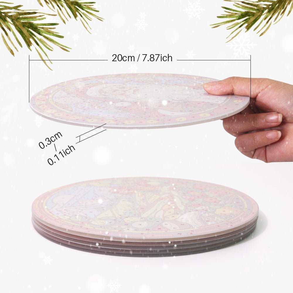 Christmas Placemat paint by numbers kit