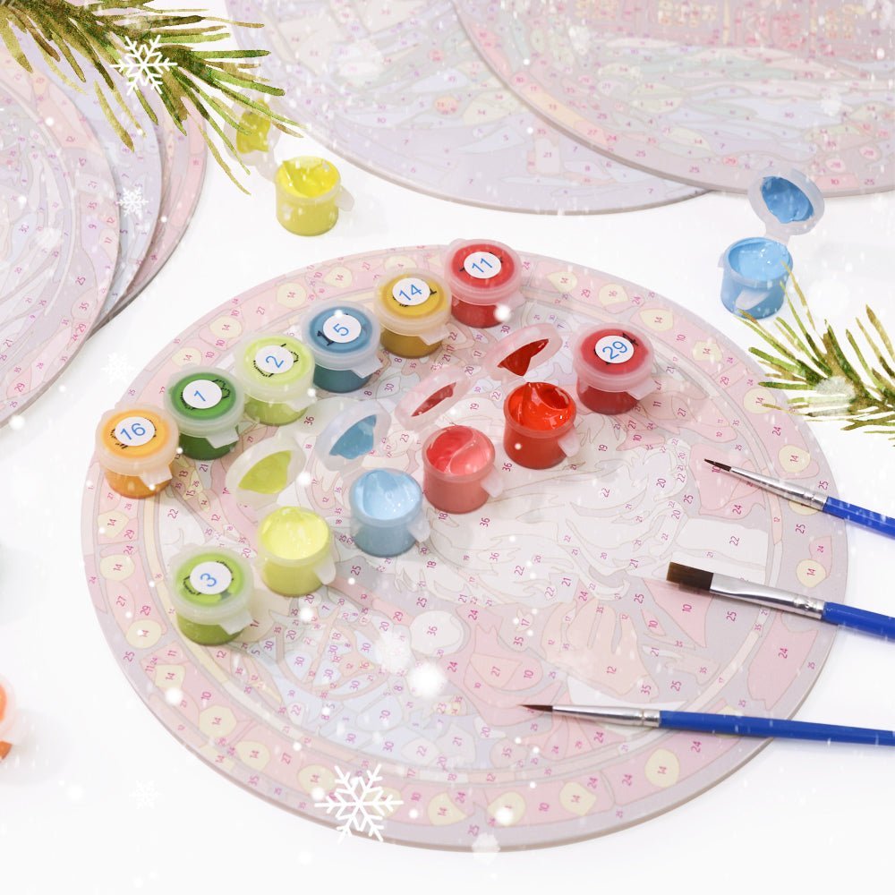Christmas Placemat paint by numbers kit