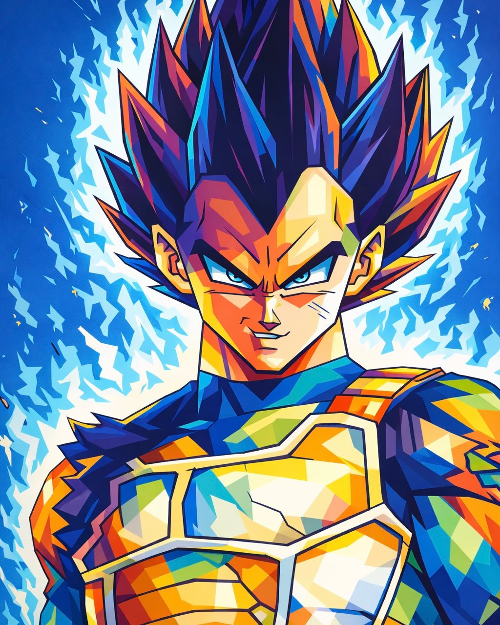 Anime Crystal Power paint by numbers kit