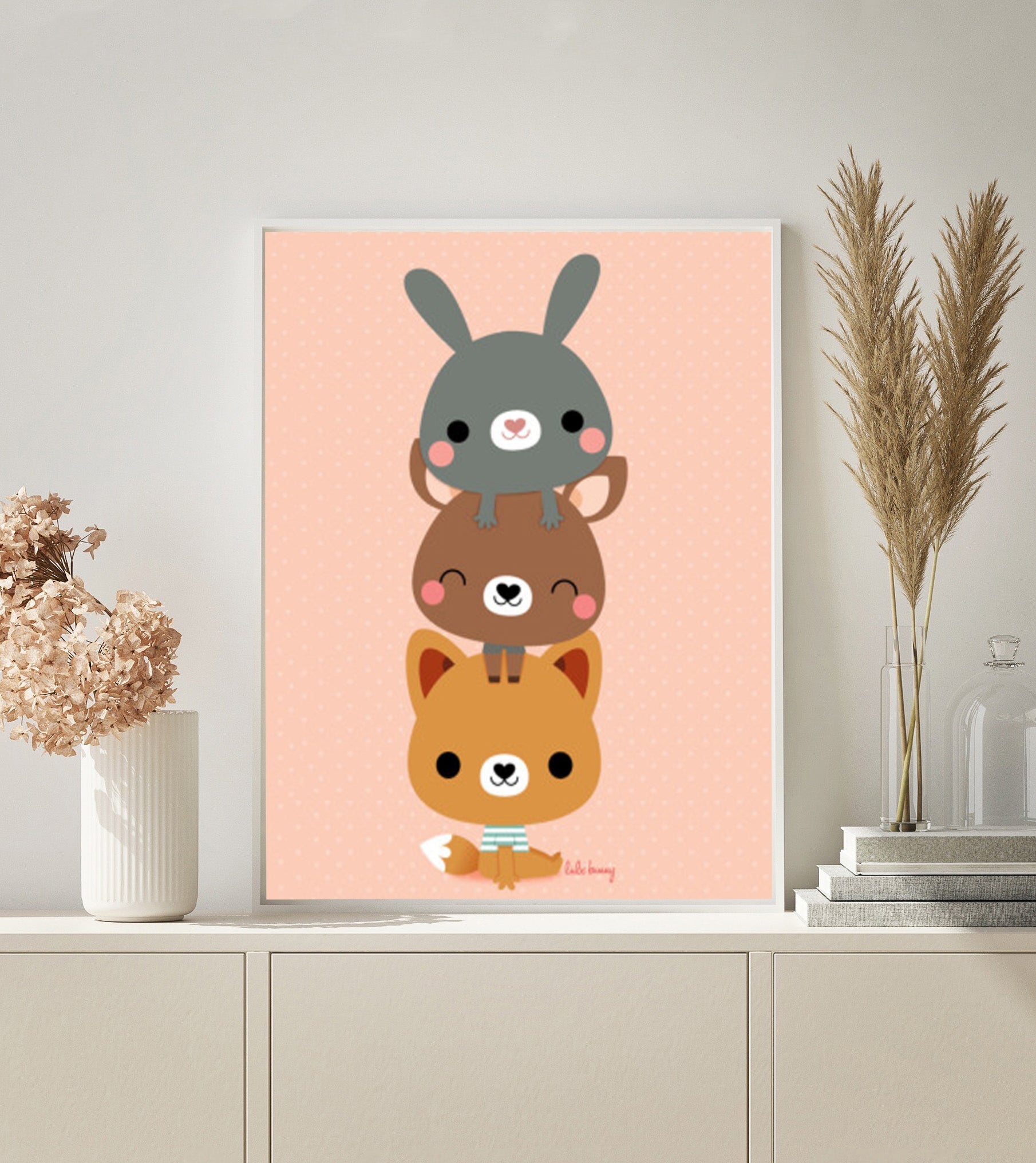The Three Friends Cartoon paint by numbers kit