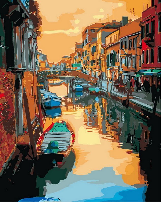 Venice Sunset paint by numbers kit