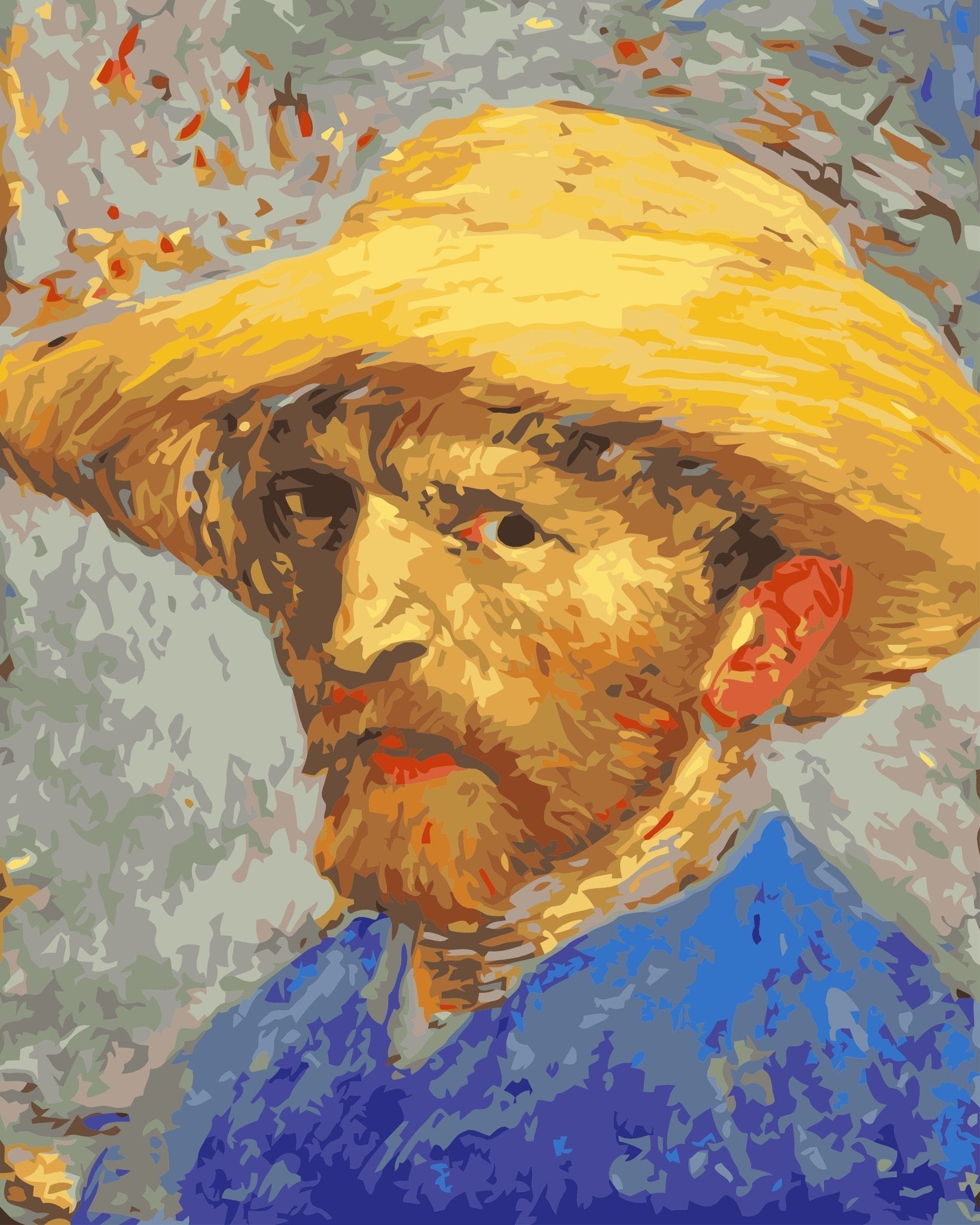 Van Gogh Self Portrait paint by numbers kit