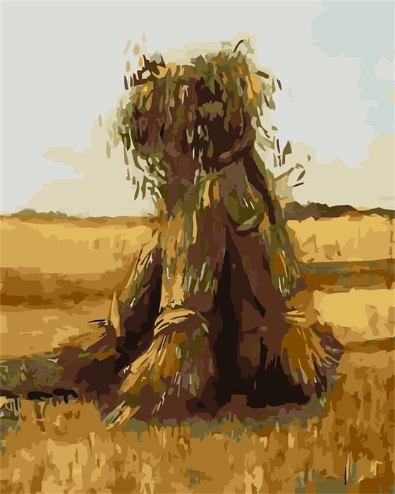 Van Gogh Wheat Sheaves on Field paint by numbers kit