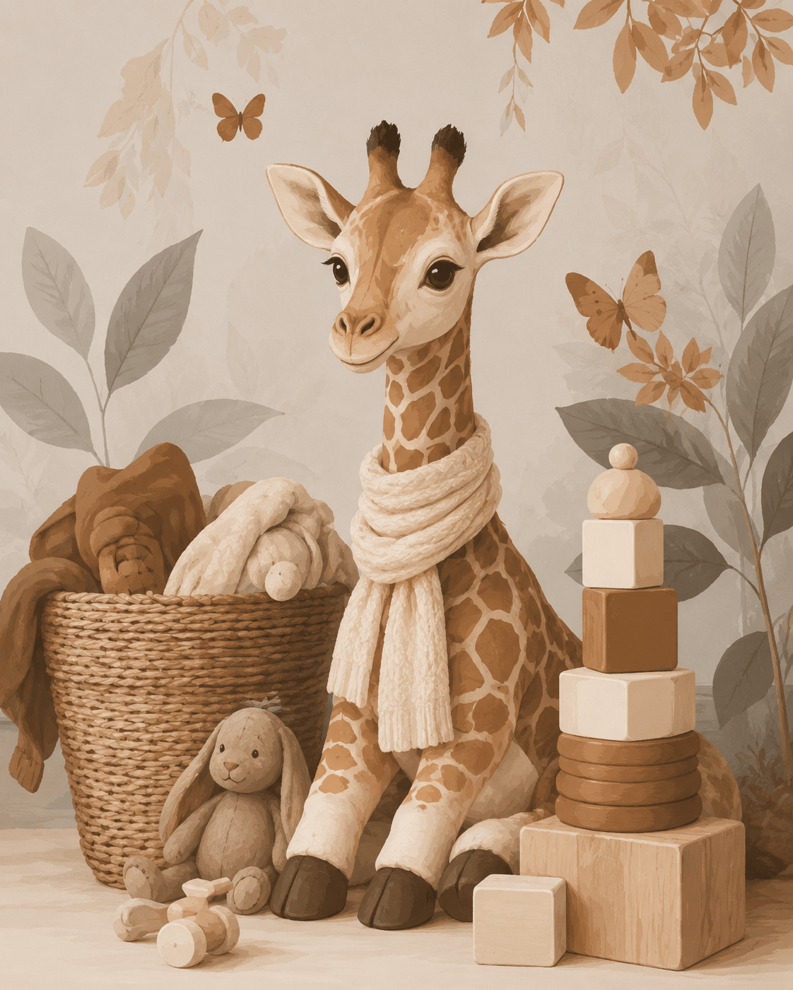PAINT BY NUMBERS | LITTLE CUDDLY GIRAFFE