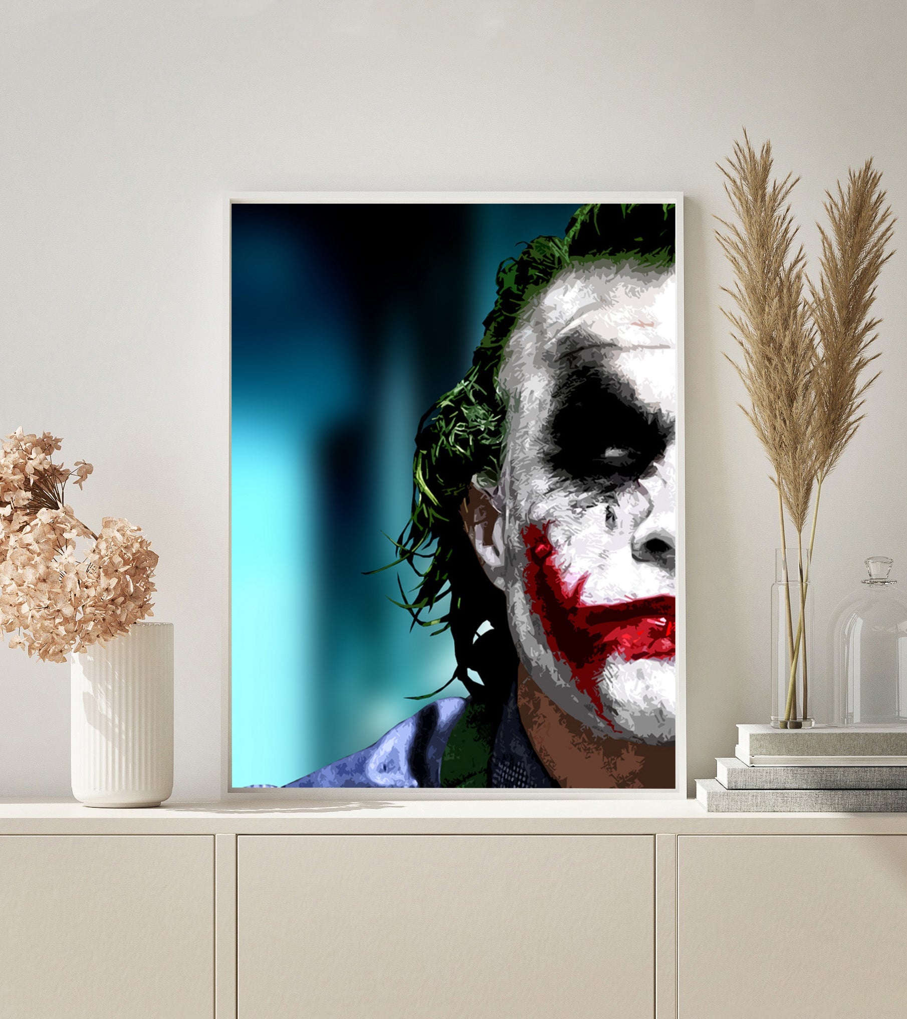 Joker Half Face paint by numbers kit