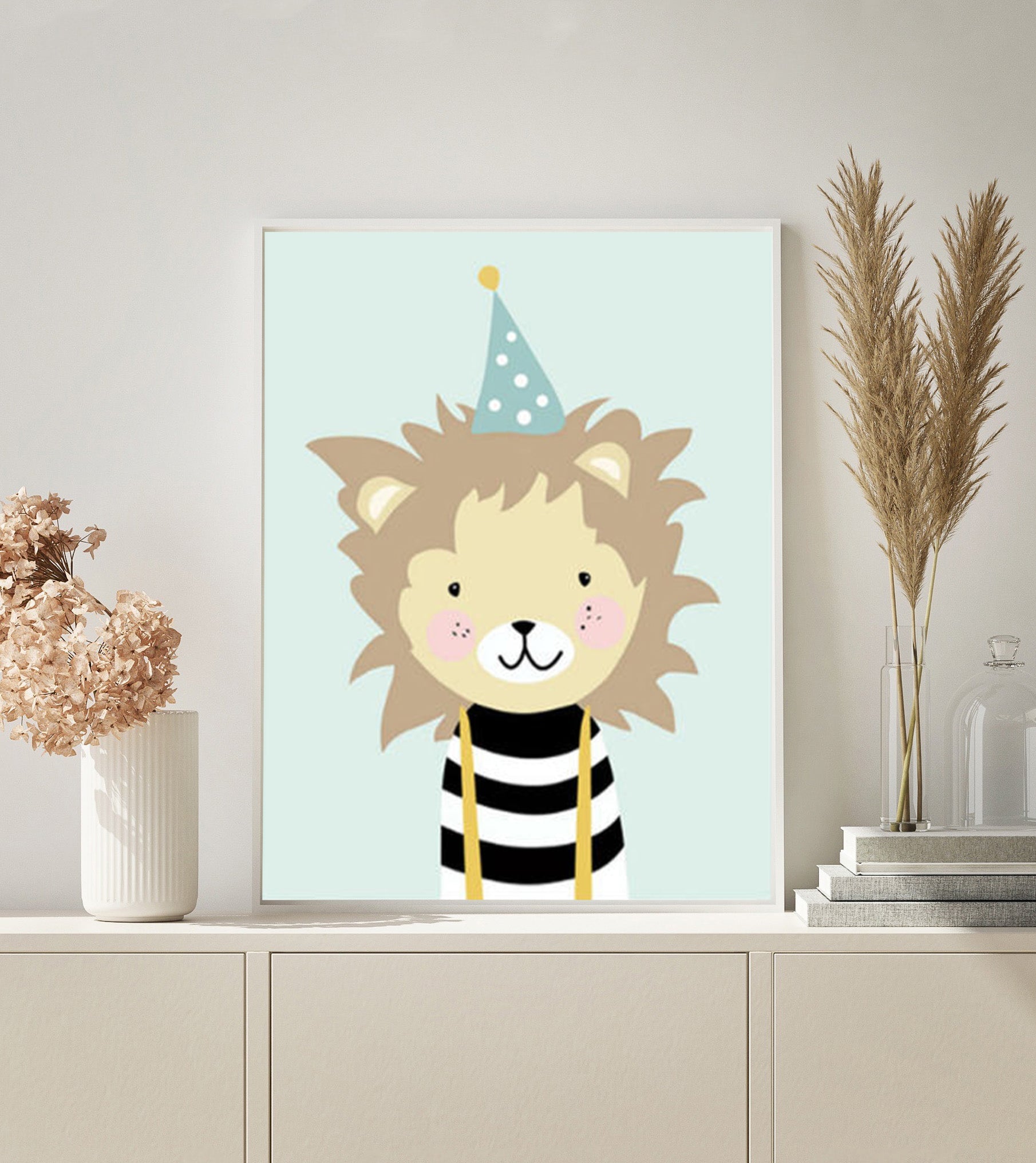Lion Cartoon paint by numbers kit