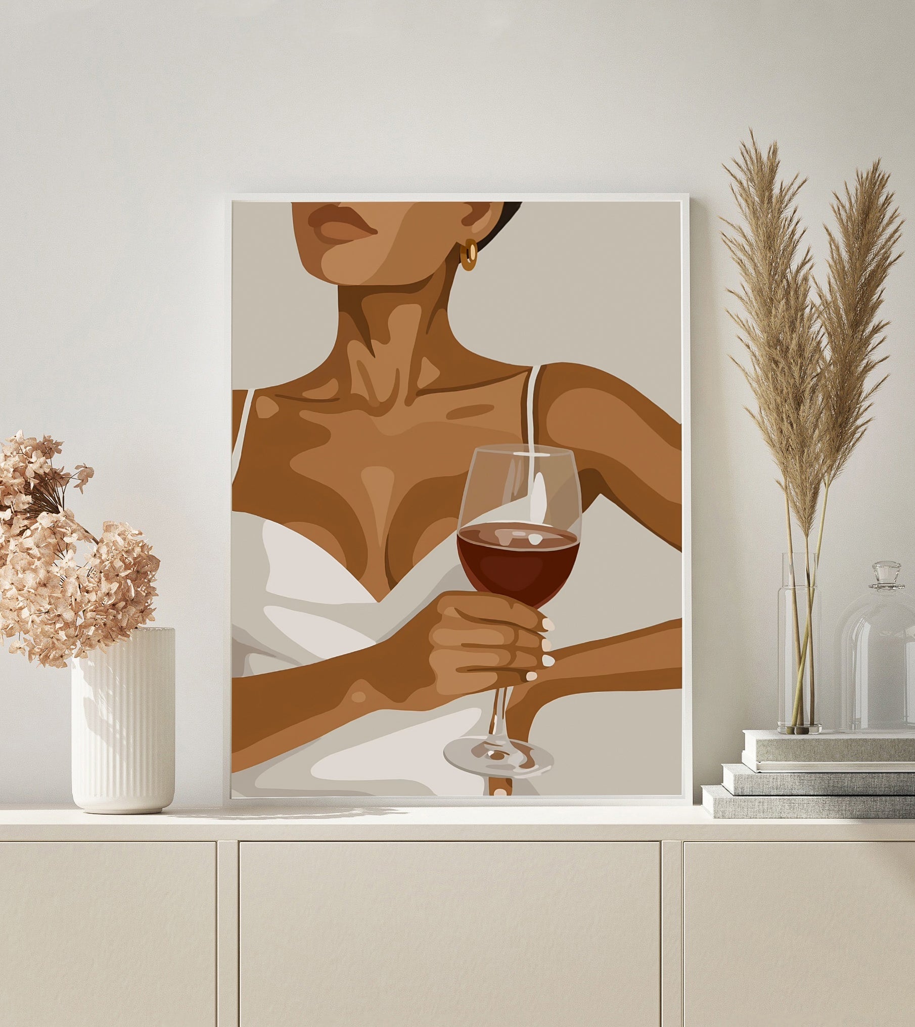 Red Wine paint by numbers kit