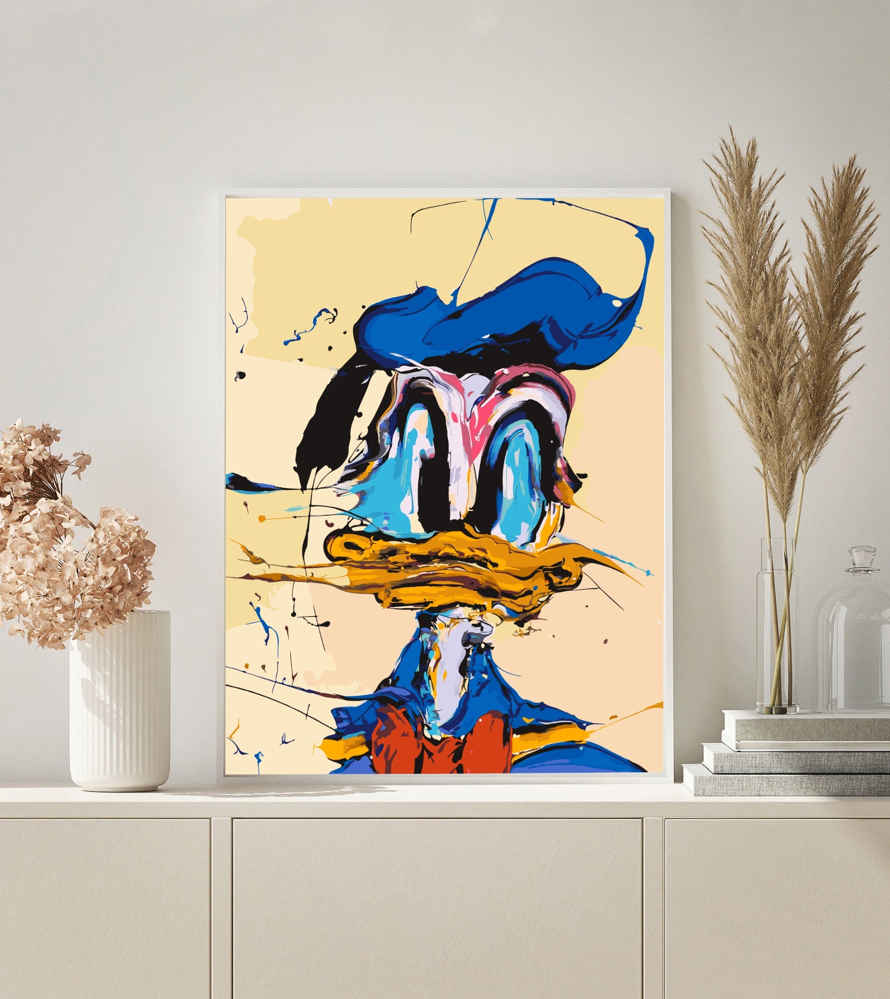 Abstract Duck paint by numbers kit