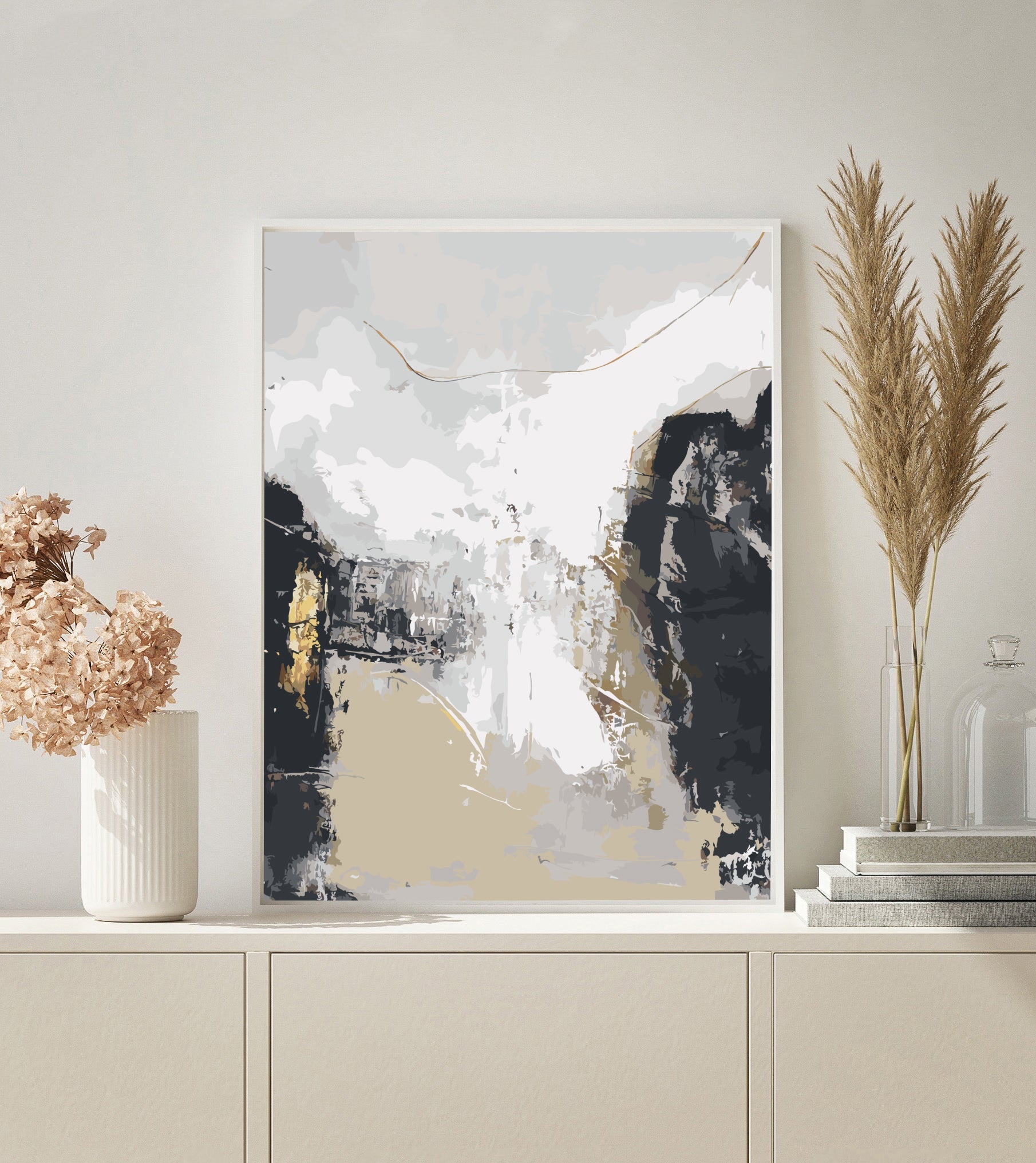 Abstract Can paint by numbers kit