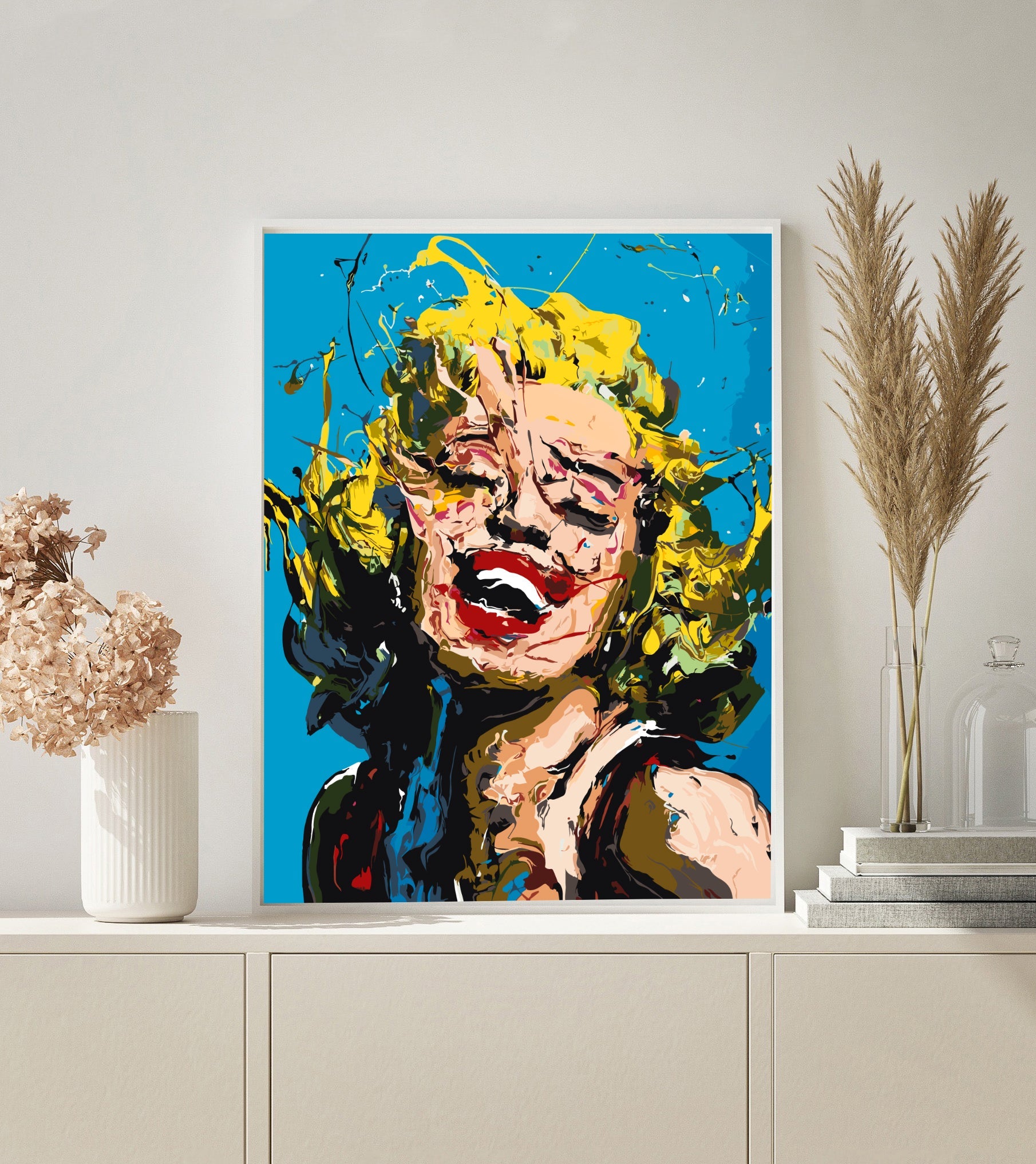Abstract Monroe paint by numbers kit