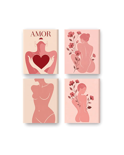 MINI PAINT BY NUMBERS | AMORE - Set of 4