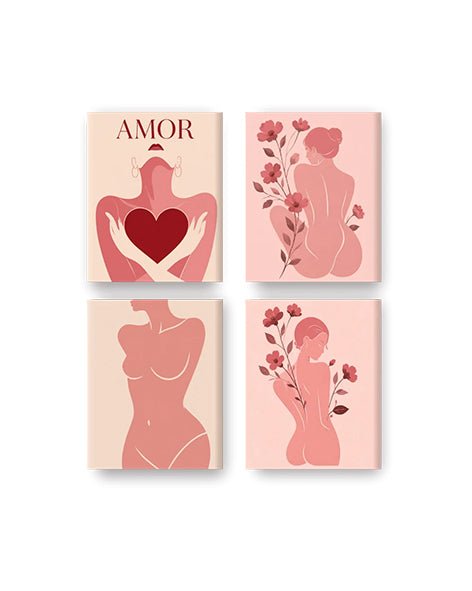 MINI PAINT BY NUMBERS | AMORE - Set of 4