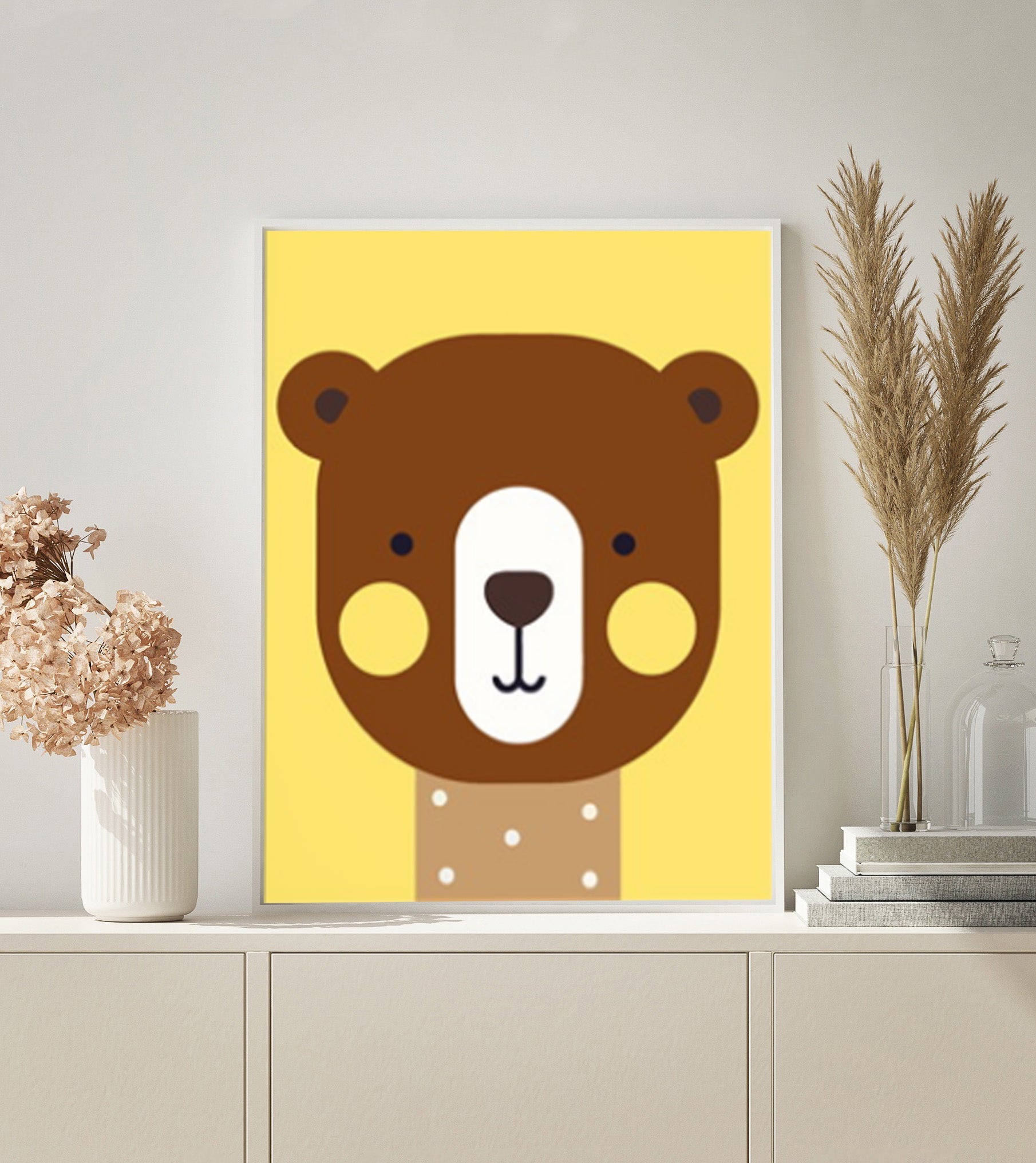 Bear Cartoon paint by numbers kit