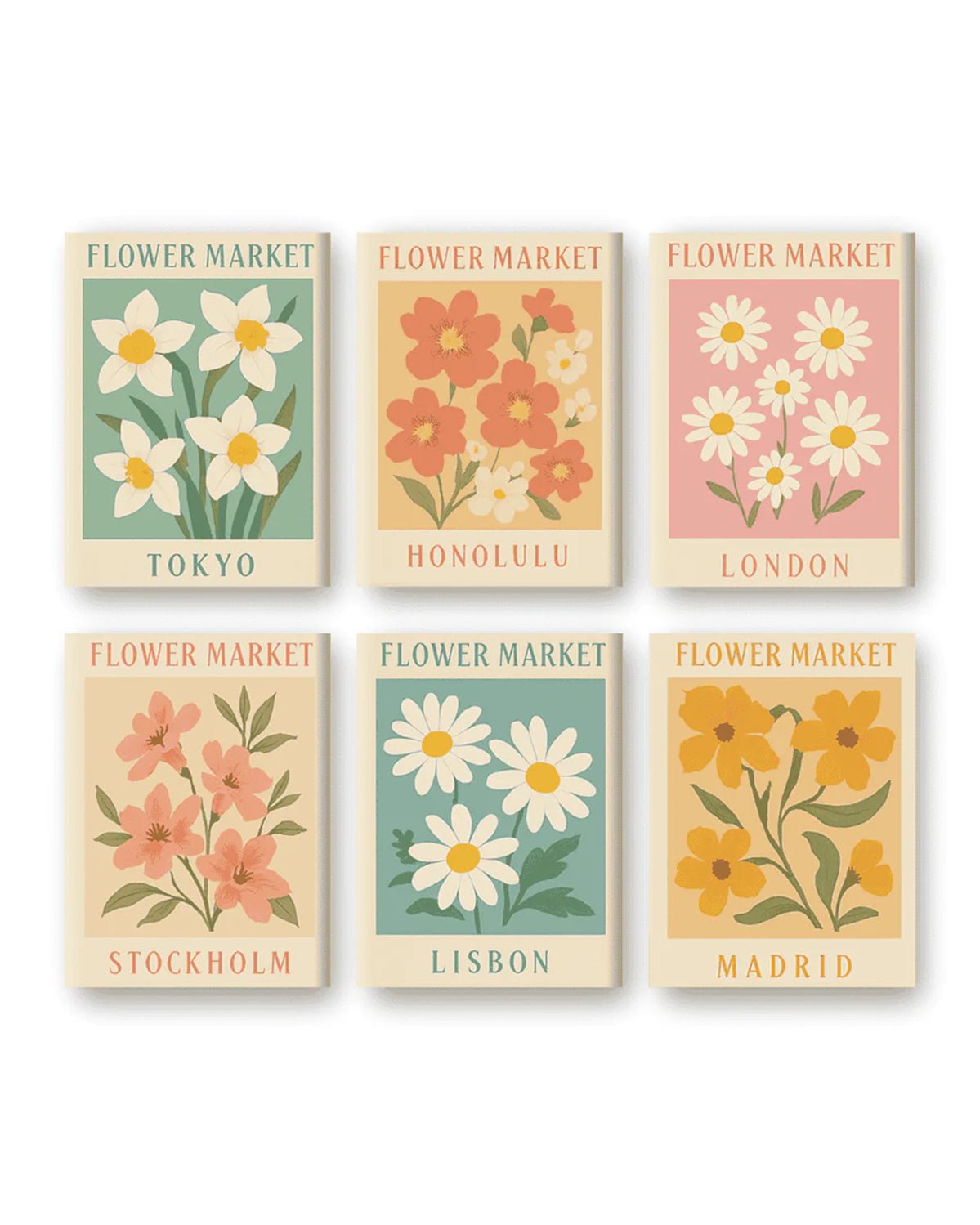 MINI PAINT BY NUMBERS | BLOOM AROUND THE WORLD - Set of 6