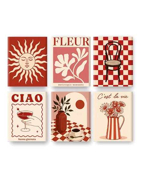 MINI PAINT BY NUMBERS | BISTRO VIBES - Set of 6