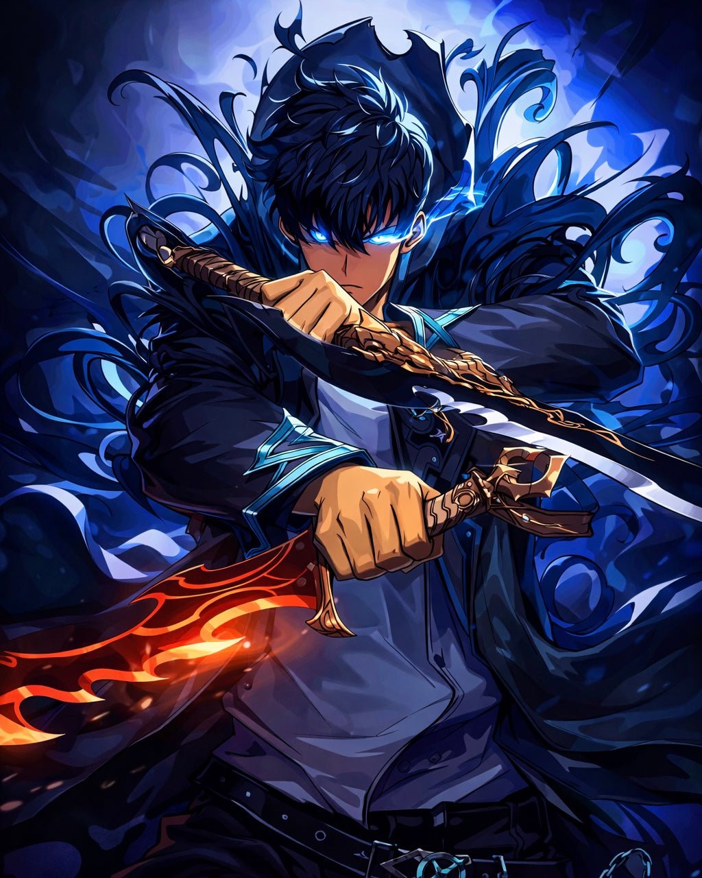 Anime Twin Blade paint by numbers kit