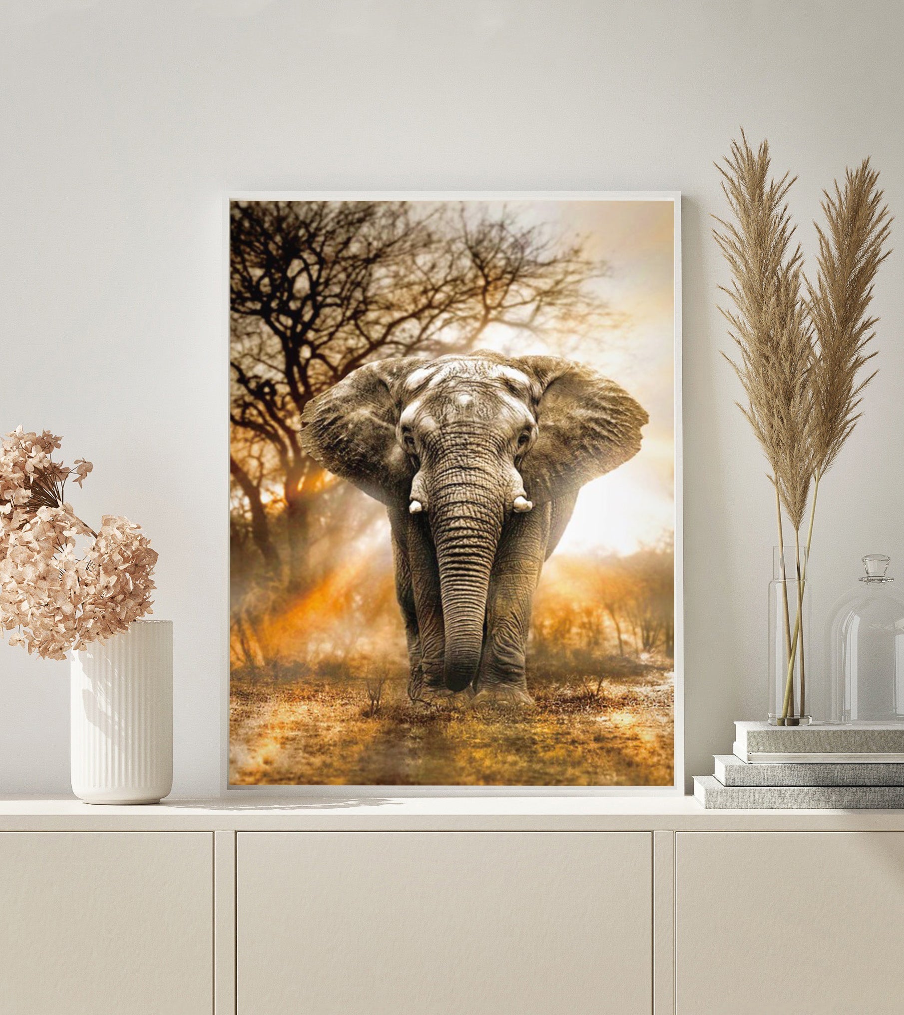 Elephant Safari paint by numbers kit