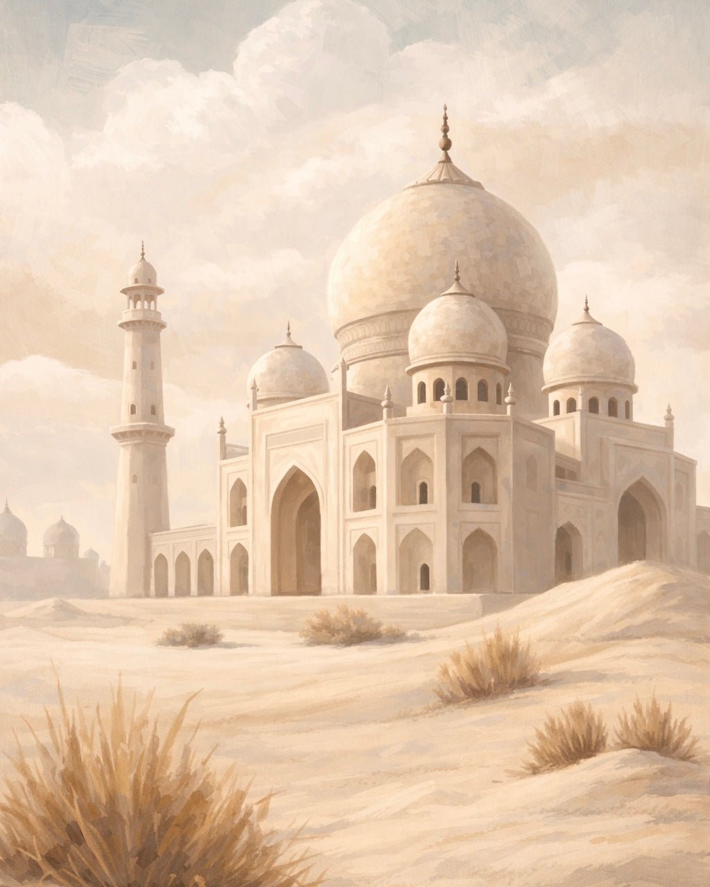 PAINT BY NUMBERS | DESERT MOSQUE GLOW