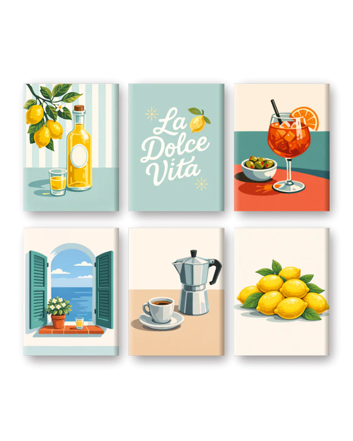 MINI PAINT BY NUMBERS | ITALIAN ESCAPE - Set of 6