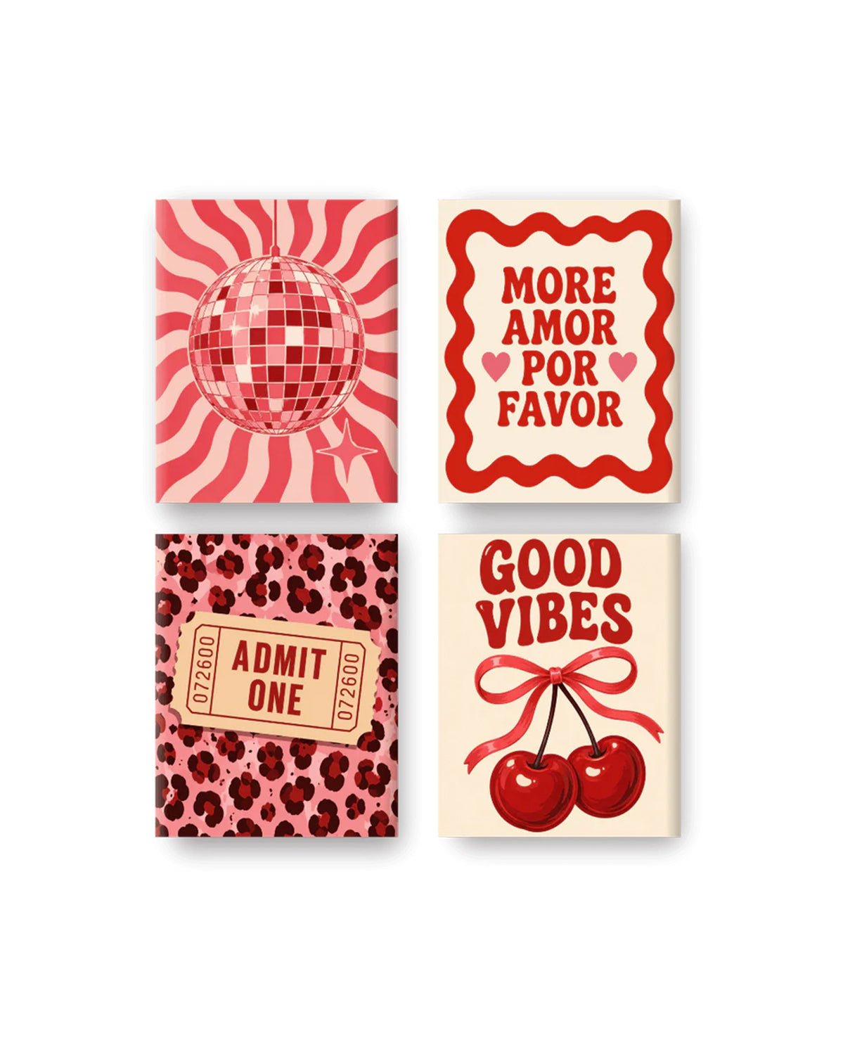 MINI PAINT BY NUMBERS | RETRO GOOD VIBES - Set of 4