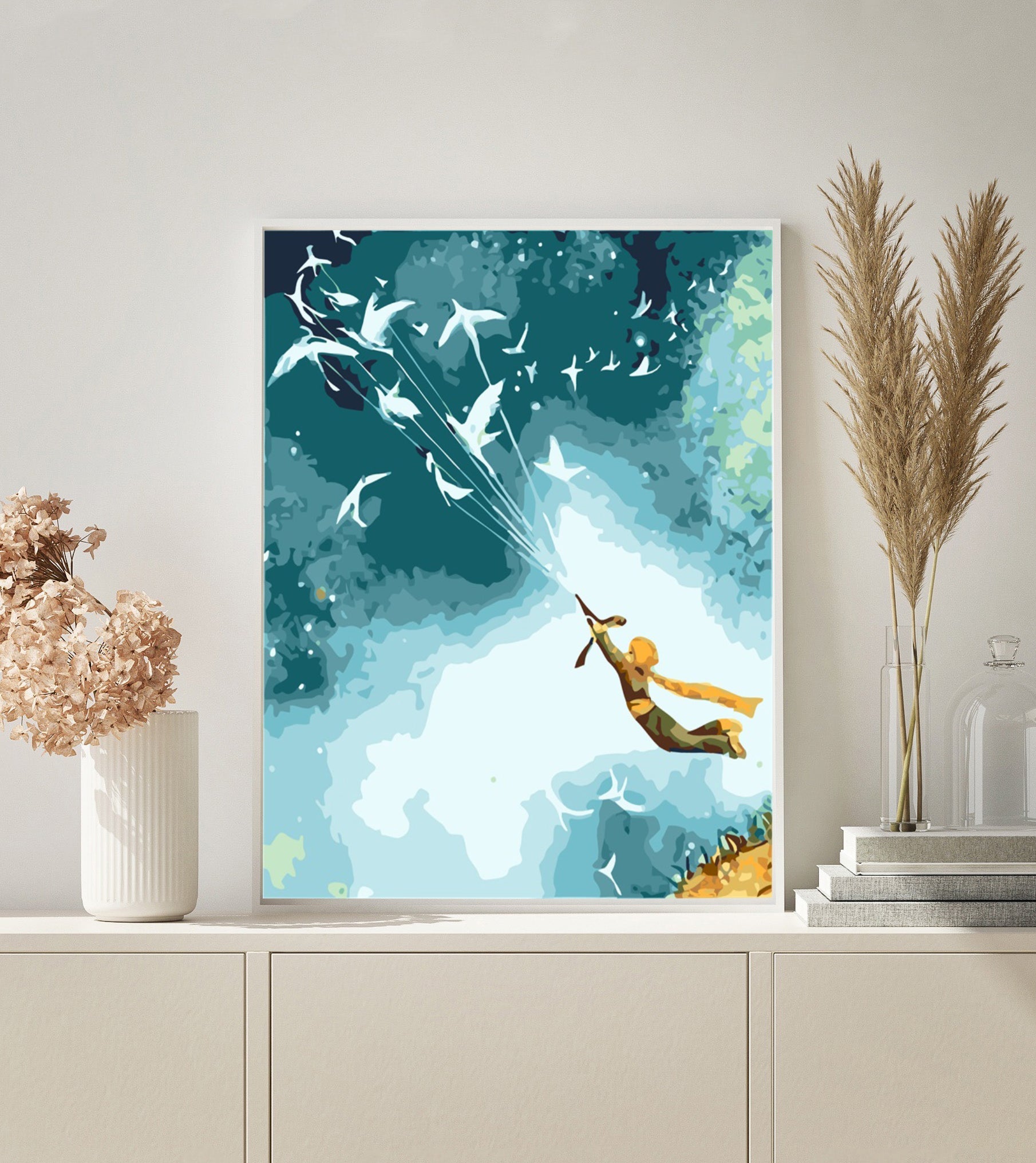 Little Prince Flying paint by numbers kit