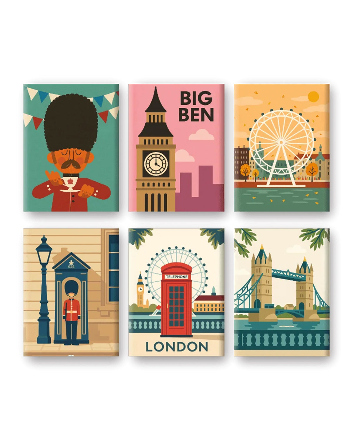 MINI PAINT BY NUMBERS | LONDON CALLING - Set of 6