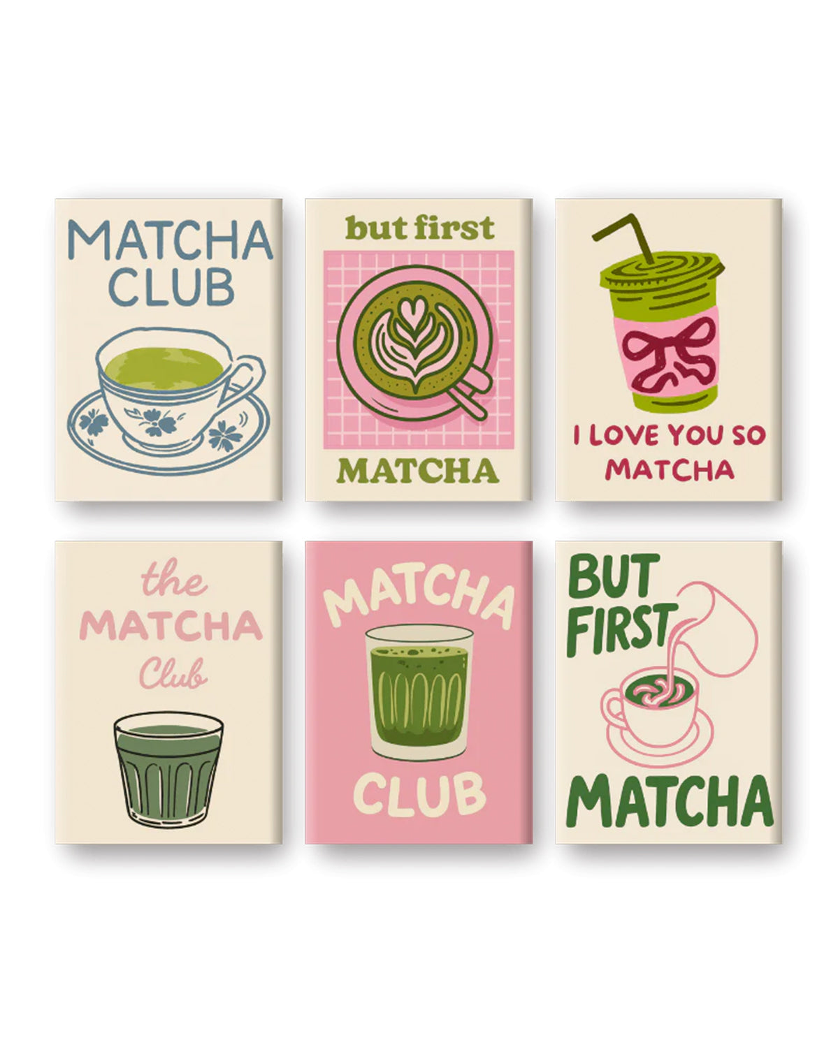 MINI PAINT BY NUMBERS | MATCHA LOVERS - Set of 6