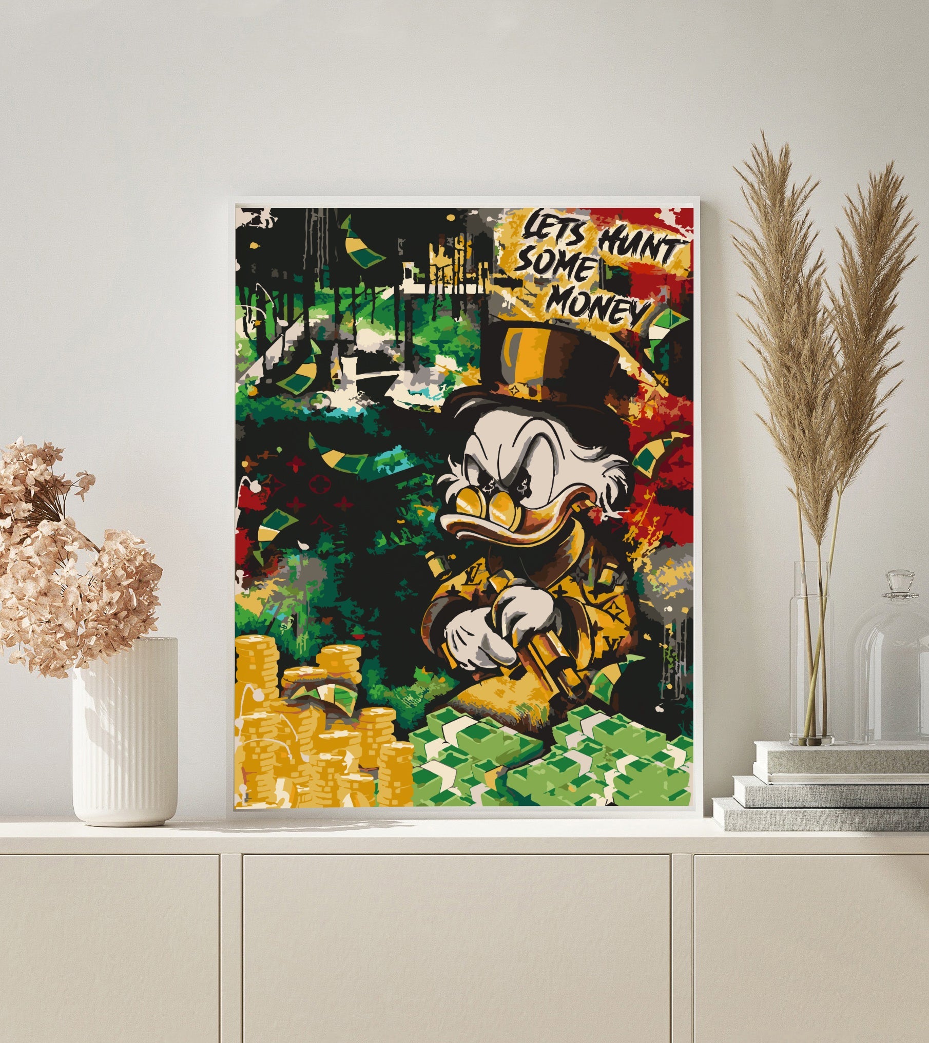 Pop Art Money Hunter paint by numbers kit