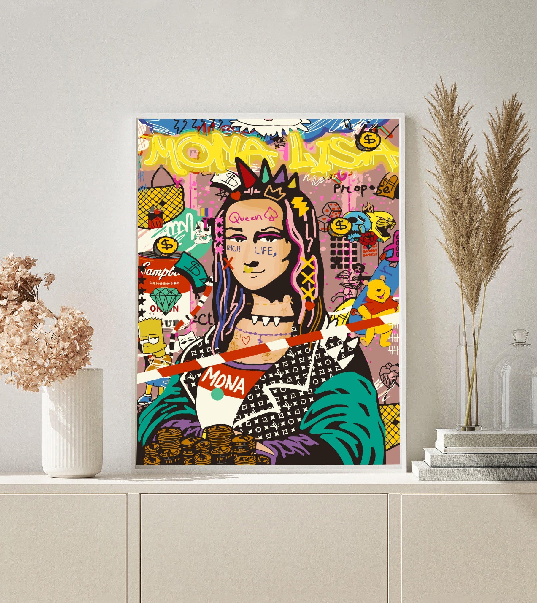 Pop Art Mona Lisa paint by numbers kit