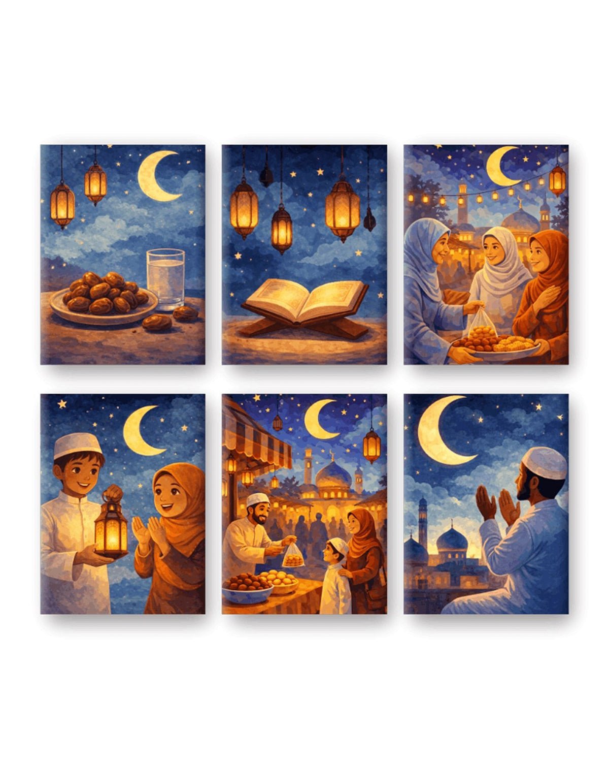 MINI PAINT BY NUMBERS | RAMADAN FEELING - Set of 6