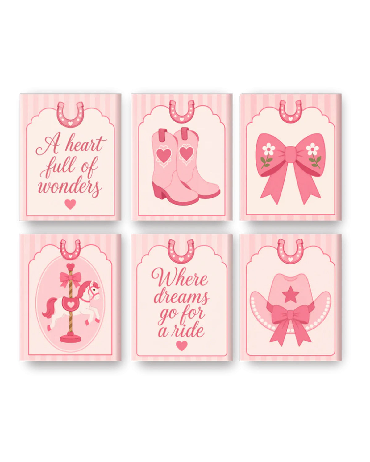 MINI PAINT BY NUMBERS | COWGIRL DREAMS - Set of 6