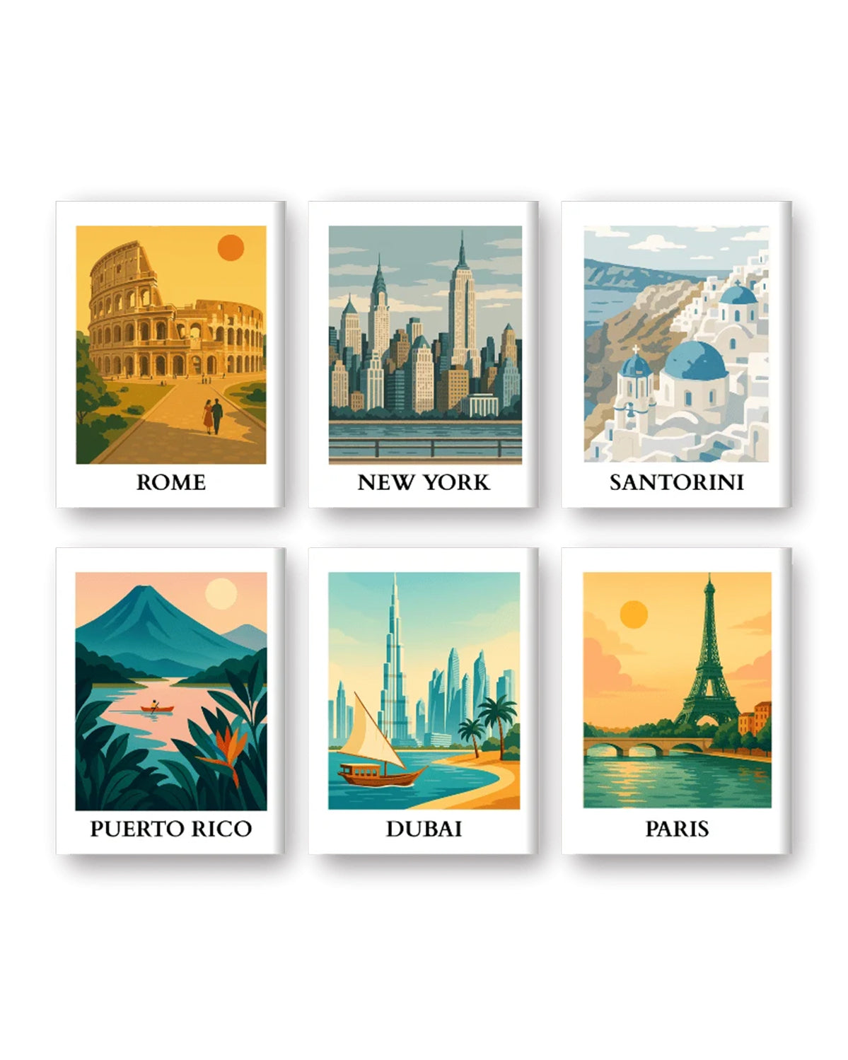 MINI PAINT BY NUMBERS | WANDERLUST - Set of 6