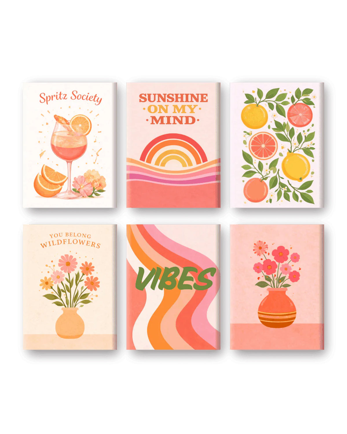MINI PAINT BY NUMBERS | SUNSHINE VIBES - Set of 6