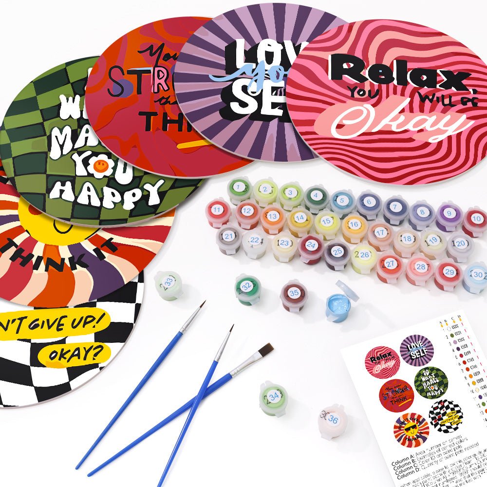 Mood Placemat paint by numbers kit