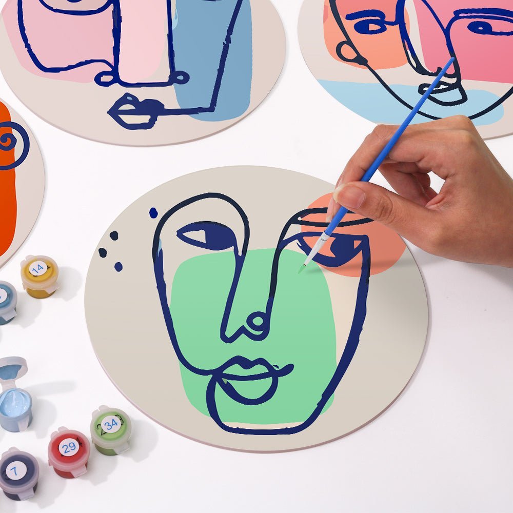 Minimalist Placemat paint by numbers kit