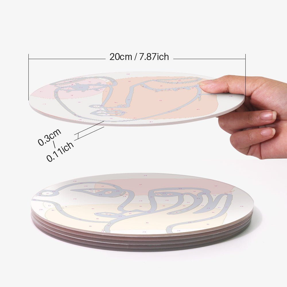 Minimalist Placemat paint by numbers kit