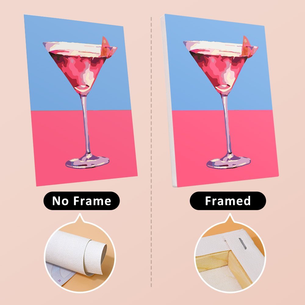 Cocktail Ladies 6 Mini Paintings paint by numbers kit