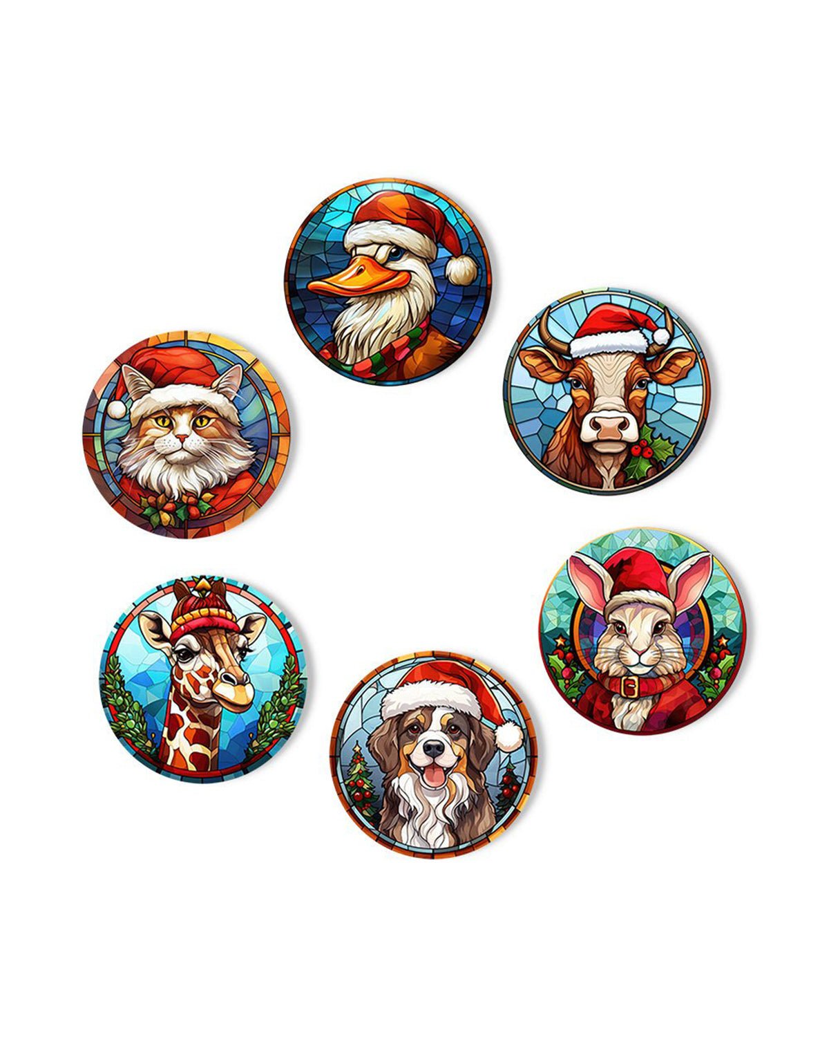 PAINT BY NUMBERS | CHRISTMAS COASTERS 6 PCS